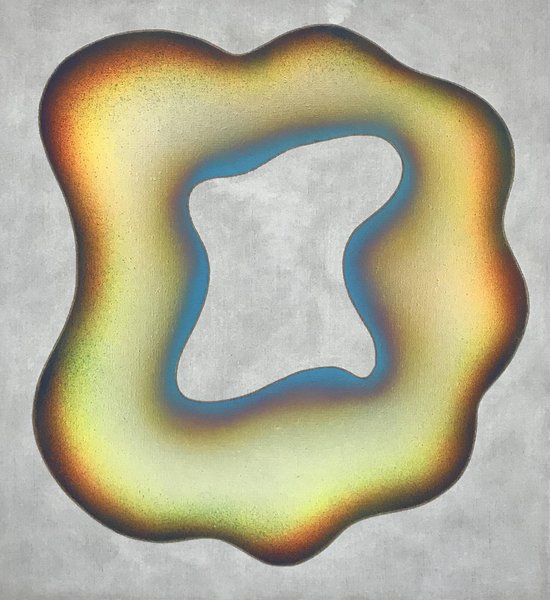 Elisabeth Plank - SHAPES #2 (solo 2), 2020, Acrylic on canvas, 65 × 60 cm