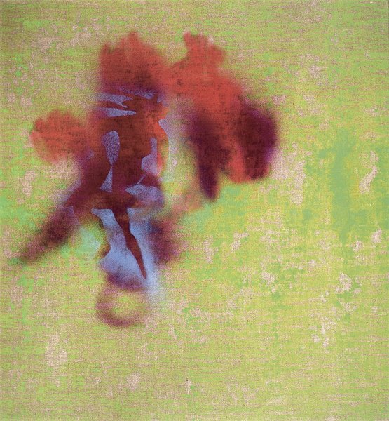 Elisabeth Plank - Gitarristin #11, 1990, Acrylic on canvas, 65 × 60 cm