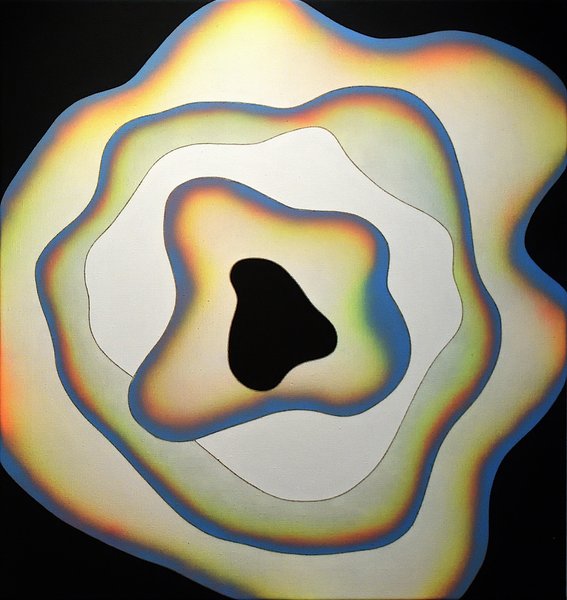 Elisabeth Plank - SHAPES #2 (moment 17), 2020, Acryl auf Leinwand, 85 × 80 cm