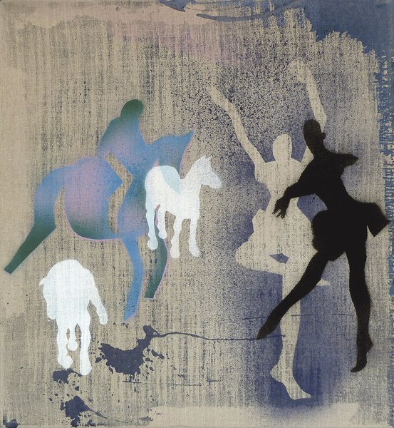 Elisabeth Plank - Überlegungen zur Malfläche, 2011, Acrylic on canvas, 65 × 60 cm