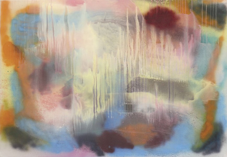 Elisabeth Plank - Pathos, 2008, Gesso, acrylic on canvas, 180 × 260 cm