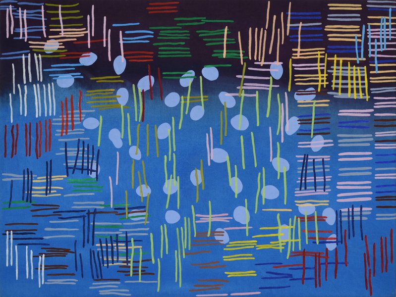 Elisabeth Plank - POND #01, 2023, Acryl auf Leinwand, 75 × 100 cm