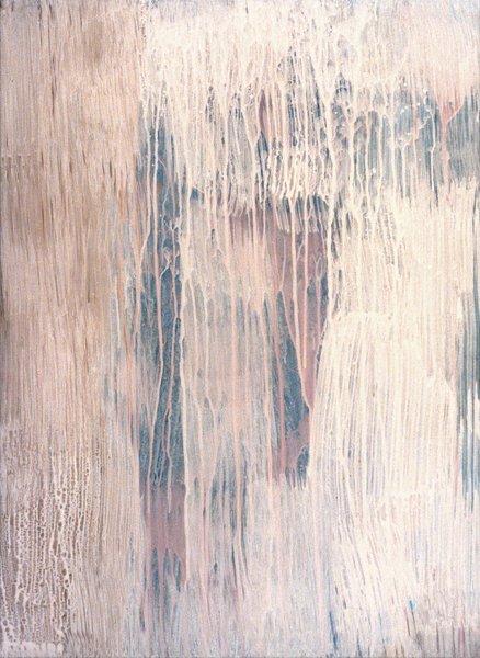 Elisabeth Plank - O.T. (Gekleidet), 1995, Acrylic on molino, 100 × 73 cm
