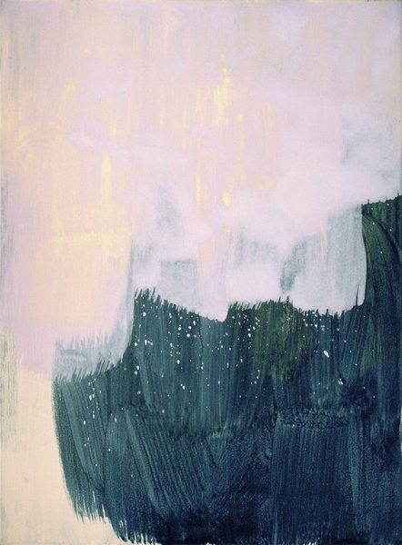 Elisabeth Plank - O.T. (Sehnsucht), 1996, Acrylic on molino, 100 × 73 cm