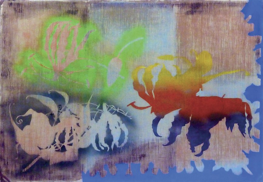 Elisabeth Plank - Episode und Bildaufbau, 2011, Acryl auf Leinwand, 180 × 260 cm