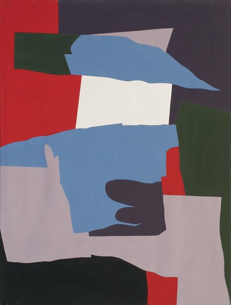 Elisabeth Plank - Großes Bild mit Lila, 1983, Acrylic on canvas, 200 × 150 cm