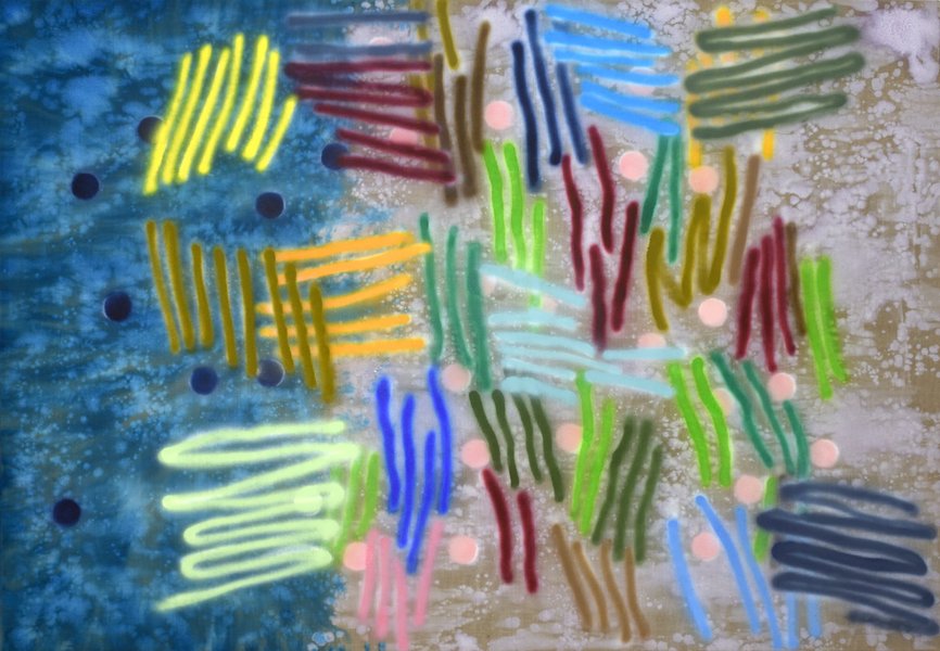 Elisabeth Plank - Lyrics #14, 2024, Acryl auf Leinwand, 180 × 260 cm