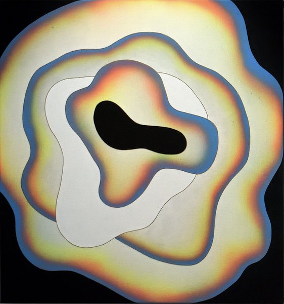 Elisabeth Plank - SHAPES #2 (moment 16), 2020, Acryl auf Leinwand, 85 × 80 cm