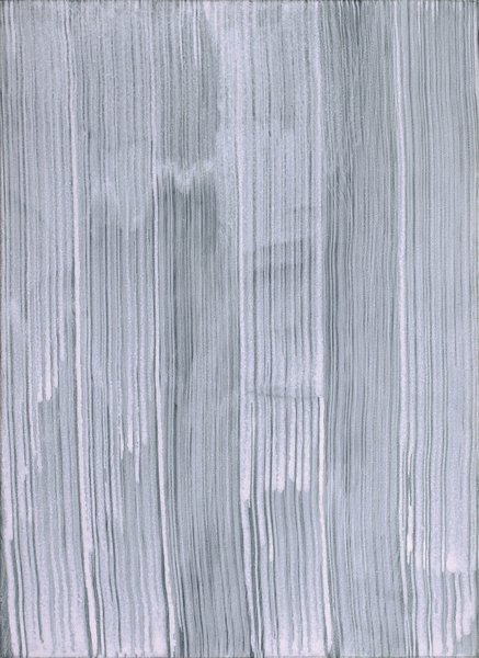 Elisabeth Plank - O.T. (Streifen), 1994, Acryl auf Molino, 100 × 73 cm