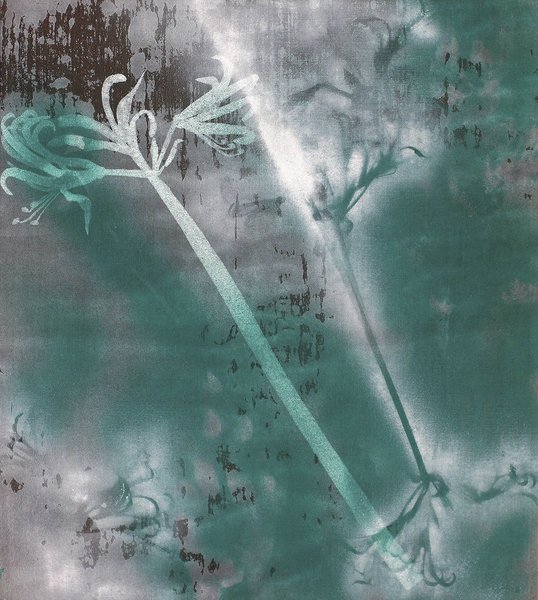 Elisabeth Plank - Auf die Diagonale bezogen, 2012, Acrylic on canvas, 50 × 45 cm