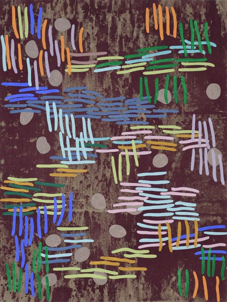 Elisabeth Plank - POND #08, 2023, Acryl auf Leinwand, 80 × 60 cm