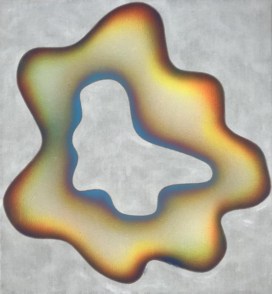Elisabeth Plank - SHAPES #2 (solo 3), 2020, Acrylic on canvas, 65 × 60 cm