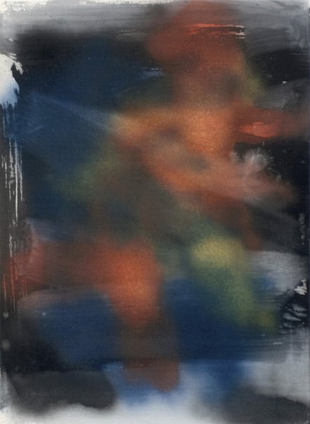 Elisabeth Plank - Ohne Titel #8, 2008, Gesso, Acryl auf Leinwand, 100 × 73 cm