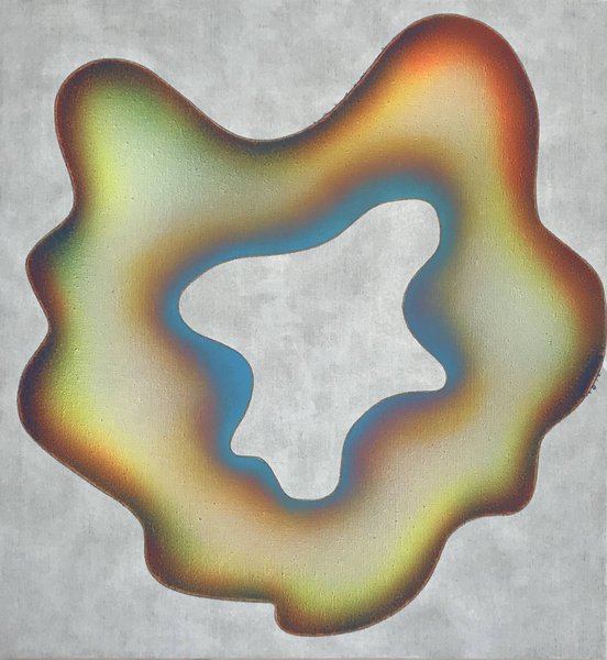 Elisabeth Plank - SHAPES #2 (solo 4), 2020, Acryl auf Leinwand, 65 × 60 cm