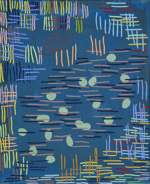 Elisabeth Plank - POND #05, 2023, Acryl auf Leinwand, 80 × 65 cm