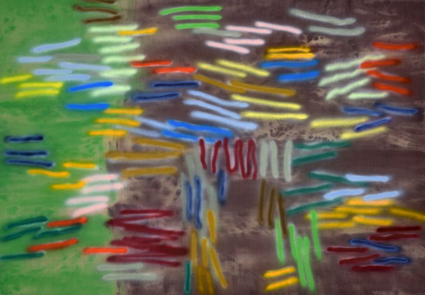 Elisabeth Plank - Lyrics #10, 2024, Acryl auf Leinwand, 180 × 260 cm