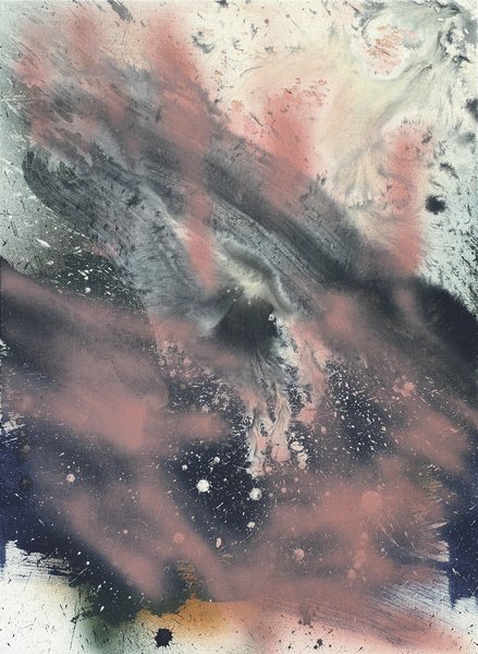 Elisabeth Plank - Ohne Titel #12, 2008, Gesso, Acryl auf Leinwand, 100 × 73 cm